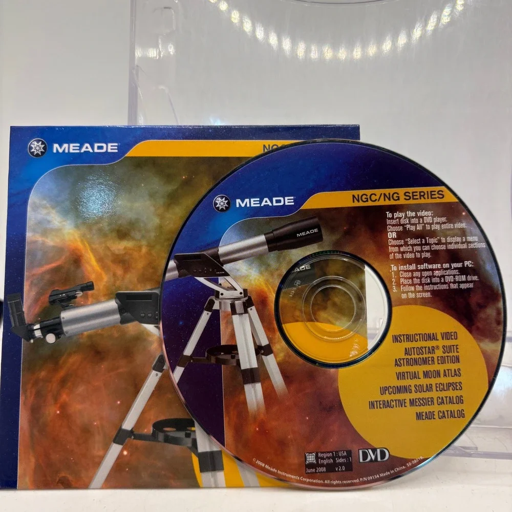Meade NGC NG Series Instructional DVD & AutoStar Suite Astronomer Edition PC